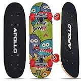 Apollo Kinder Skateboard, | kleines Komplett Board mit ABEC...