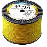 SHIMANO Unisex-Adult Line Kairiki 8 3000m 0.06mm 5.3kg Yellow Sporting Goods, Multicolor, One Size