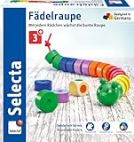 Selecta 63005 Fädelraupe, Würfel- und Fädelspiel,3 Jahre...