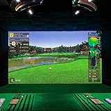 Golfsimulator-schlagbildschirm, 16,4 Fuß X 9,35 Fuß Golfsimulator-Bullseye-Tuch, Golf-projektionsbildschirm, Golfschlag-/golfübungen/zur Verbesserung Ihrer Golf-fahr-/Schlag-/Chipping-fähigkeiten