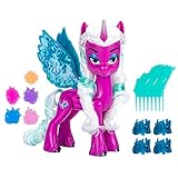 My Little Pony Puppen Opaline Arcana Wing Surprise, 5 Zoll Spielzeug Alicorn mit Zubehör, Spielzeug für 5 Jahre alte Mädchen und Jungen (F6447)