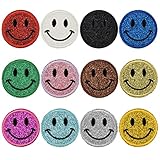 Patches Zum Aufbügeln Smiley Aufnäher Stickerei Für Diy Applikationen Zum Aufnähen Erwachsene Nähen Oder Bügeln Von Kleidung Kleidern Mützen Jeans(12 Stück)