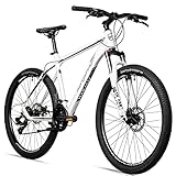 Bergsteiger Makalu 26 Zoll Mountainbike Aluminium, geeignet ab 150 cm, Scheibenbremse, Shimano 21 Gang-Schaltung, Hardtail, Jungen-Fahrrad & Herren-Fahrrad
