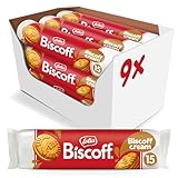 Lotus Biscoff | Sandwich-Doppelkekse mit Biscoff-Cremefüllung | 15 Sandwich-Kekse pro Packung | Nur Natürliche Inhaltsstoffe | Vegan | Ohne Farbstoffe oder Zugesetzte Aromen | 9x150g | 1,35 kg