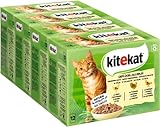 Kitekat Katzenfutter Nassfutter Geflügel-Allerlei in Gelee, 48 Portionsbeutel (4 x 12 x 85g)