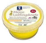 Feuchtmann MEINE LIEBLINGSKNETE Edu Edition 500g Kinderknete Gelb, glutenfreie Spielknete vegan, ungiftige Knete, Modelliermasse lufttrocknend