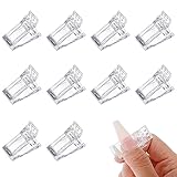 Grevosea 10 Stück Nagel Werkzeug Clip Nagelspitzen Clip nail clips Nagel Tips Clips Nail Art Tool Clip Nagel Klammer für DIY Polygel Nagelverlängerung Nagelclips 3.5CM