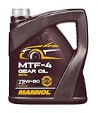 MANNOL MTF-4 Getriebeoel 75W-80 API GL-4 Schaltgetriebe 1 Stück á 4 Liter