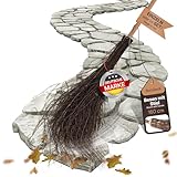 BooGardi Hexenbesen Kinder · 1x Reisigbesen mit Stiel 160cm lang · Kehrbesen aus Birkenzweigen · Deko Besen für Halloween Hexe & Karneval · Birkenbesen Gartenbesen