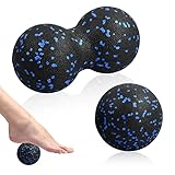 Xzeemo Faszienball Set (Einzelball + Doppelball), Massageball Faszien Ball, Trigger Point Release Lacrosse Ball, faszienbälle massagebälle für Faszientraining DurchfüHren, Schmerzen Lindern