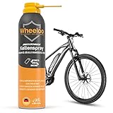 WHEELOO Kettenöl Fahrrad 300 ml I Made in Germany I Für Ebike, Mountainbike, Rennrad Kette I Kettenspray Öl E-Bike ready I Premium Kettenfett Pflege Spray e bike oil Fahrradkette Zubehör