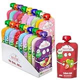 FruchtBar Bio Quetschie Schatzkiste, Vorteilspaket mit 19...