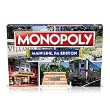 Monopoly The Main Line Edition, Familien-Brettspiel für 2 bis 6 Spieler, Brettspiel für Kinder ab 8 Jahren