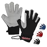 ALPIDEX Klettersteig Handschuhe Unisex Echtleder...