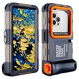 ShellBox wasserdichte Handyhülle Unterwasser Wasserfeste 15m Handy Wasserschutzhülle Handytasche Wasserdicht Schwimmen Baden nur für iPhone 16e 16 pro 16 pro max 15 pro 15 pro max 14 Plus 14 pro max