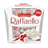 Ferrero Raffaello – Feine Creme, knackige Mandel, knusprige Waffel und Kokosflocken – 1 Packung à 150 g