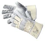 Jah 1-12-29 Lederhandschuh 5 Paar Stulpe standard natur Gr....