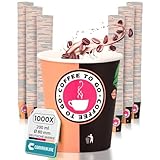 Commerline Kaffeebecher To Go Pappe – 500 Stück, 100 ml (4 oz) | Einweg-Pappbecher für Kaffee & Tee | Einwegbecher zum Mitnehmen | Papierbecher Für Heiß- & Kaltgetränke | Kaffeetasse