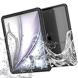 TECHGEAR Wasserdichte Schutzhülle für iPad Air 13 Zoll 2024 (M2) [Poseidon-Hülle] Schlanke, robuste Rüstung, stoßfest, wasserdichte Hülle mit integriertem Displayschutz + Ständer & Gurt