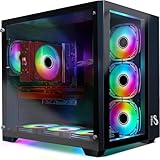 STGsivir Gamer PC, Festplatte, Gaming-Computer, GeForce RTX 3060 12 GB GDDR6, Core i7-8700 bis 4,6 GHz, 16 GB DDR4, 1 TB SSD, WiFi 600 M, BT 5.0, RGB-Lüfter x7, Windows11 H64