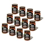 Löwenanteil - 100% Bio-Paprika Hähnchen - 12 x 570g Glas - Proteinreiches Bio-Fertiggericht mit Hühnchen, Paprika, Kichererbsen & weiteren Bio-Zutaten - Ohne Zuckerzusatz & Glutenfrei
