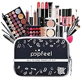 Alles in Einem Makeup Bundle Schminkset für Frauen Komplettset Kosmetik Starter Kit Mehrzweck-Makeup-Sets Geschenk-Set für Mädchen Anfänger