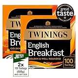 Twinings English Breakfast 2x 100 Btl. (500g) Original englische Version - Schwarzer Tee