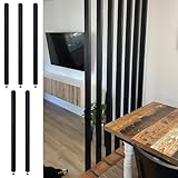 Holzlatten Raumteiler ohne Bohren Installation DIY Separator für Wohnzimmer Esszimmer Arbeitszimmer und Wohnzimmer