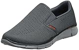 Skechers Herren Equalizer- Double Play-51509 Mokassin, Grau Charcoal Orange, 44 EU
