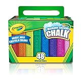 Crayola Farbenfrohe Straßenkreide Box mit 48 Stück Kreide für Strassen und Pflastersteine, Waschbare Malkreide Kinder, für Kinder ab 4 Jahren