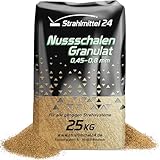 25 KG Nussschalen Granulat 0,45-0,8 mm