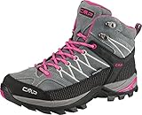 CMP Damen Rigel Mid Wmn Shoe Wp Trekking Wanderhalbschuhe, Grey Fuxia Ice, 39 EU