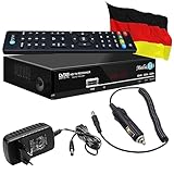 Sat Receiver MEDIAART-3 Deutsch Programmiert für Camping und Zuhause Full HD 2X USB HDMI Scart für Wohnwagen geeignet