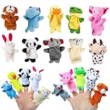 10 Stücke Fingerpuppen, Fingerpuppen Baby, Fingerpuppen für Kinder, Handpuppe, Handpuppen, Handpuppen Tiere, Klein Tier Fingerpuppe für Geburtstag, Kinder Party, Taufe, Babyparty, Oster