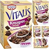 Vitalis Knusper Müsli Schoko feinherb Müsli 600 g X 5 STÜCK