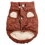JoyDaog 2-lagige mit Fleece gefütterte Hundejacke, sehr...