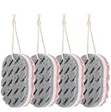 ElevateTech 3 Stück Badeschwamm für Frauen, Schaumstoff Luffaschwamm Schwamm weiche Duschschwämme Luffa-Körperschrubber tiefes Peeling Duschschwamm für Körper, Badeschwamm, Badezubehör