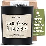 Yoga Meditation Entspannung Duftkerze im Glas mit Spruch aus Soja natürlich handgemacht - nachhaltig persönlich Geschenk Geschenkidee für beste Freundin Mama Freund zum Geburtstag