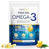 Omega 3 Kapseln Hochdosiert - 2000mg Fischöl Pro Tagesdosis (660mg EPA & 440mg DHA) - 240 Omega 3 Öl Kapseln (4 Monate) - Mit Zitronengeschmack - Für Herz, Gehirn & Sehkraft - Laborgeprüfte Reinheit