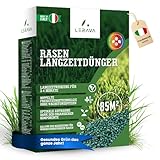 LERAVA® Rasendünger - 1,7kg - Stickstoffreicher Langzeitdünger für Rasenpflege im Sommer - Effektiver Rasendünger Sommer für gesunden, dichten Rasen, Langzeitdünger Rasen, Dünger Rasen, Stickstoff