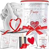 GipsME – DAS ORIGINAL - 3D Handabdruck Set für Paare – Gipsabdruck Hände - Partner und Pärchen Geschenke für Frauen und Männer für Valentinstag, Hochzeitstag, Jahrestag Geschenk für Sie und Ihn