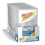 DEXTRO ENERGY ISO FAST FRUIT MIX (12x56g Sachets) - Hypotones Elektrolyt Pulver mit Natrium, Magnesium, Kalium und Chlorid, schnelle Kohlenhydrat und Mineralstoff Versorgung, Glutenfrei, Laktosefrei