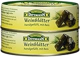 Feinkost Dittmann Gefüllte Weinblätter mit Reis, 6er Pack...