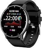 Micmetago Trend Smartwatch – Viral Gesundheitsuhr mit EKG & Blutdruck, Fitness Tracker, rundes Display & Metallarmband, Pulsuhr für TikTok-Fitness, Alltag & Selfcare
