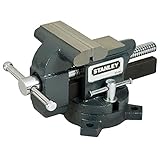 Stanley Maxsteel Schraubstock leichte Ausführung 1-83-065 – Gusseiserner Tischschraubstock mit 85mm Ausladung, 100mm Spannweite & 1110kg Spannkraft für den vielseitigen Einsatz | 1er Pack