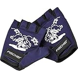 FISCHER Kinder Fahrradhandschuh, Sporthandschuh, Handschuh Kinder S, blau, waschbar, mit Ausziehhilfe, gepolstert