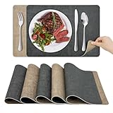 KitchenBoss Platzsets Abwaschbar Tischsets Abwaschbar:...
