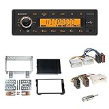 Continental TR7412UB-OR Autoradio Bluetooth USB MP3 + 2-DIN Radioblende + Fach schwarz + ISO Adapter + Antennenadapter kompatibel für Kia CEE´d (ED) 08/2009-05/2012 / CEE´d_sw (ED) 08/2009-08/2012