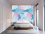 Wallpaper Blumen Blütenblätter Farben | Wandtapete | Wandbild | Tapete | Verschiedene Maße 100 x 70 cm | Dekoration für Esszimmer, Wohnzimmer, Schlafzimmer