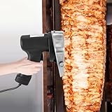 Alnemy Kebab Slicer Elektrisches Schawarma-Messer, 120 W, Kommerzieller Gyro-Schneider aus Edelstahl, Döner-Kebab-Fleischschneider, 12 cm Klingendurchmesser